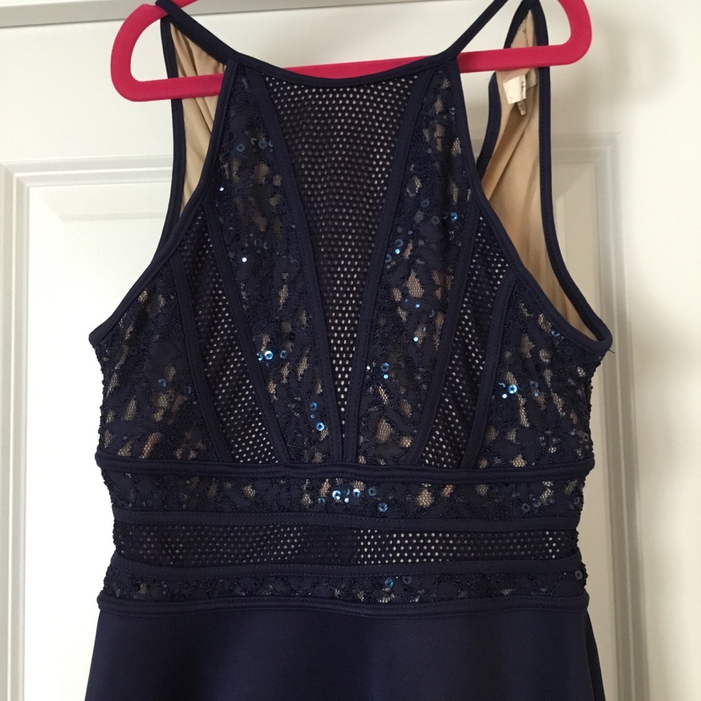 Francesca XS Navy Blue Sequin Dress